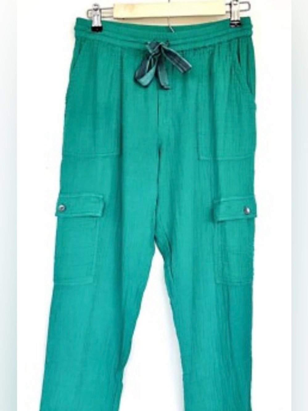 Women’s Sundance Teal Cargo Pants – Comfortable Everyday Wear size XXL